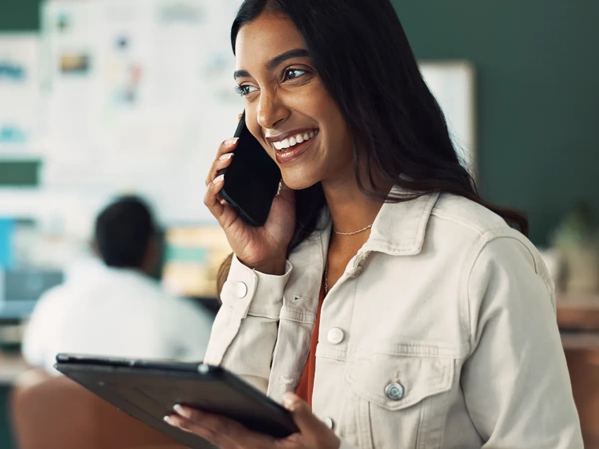 phone-call-tablet-woman-with-smile-office-listening-question-company-part-time-virtual-assistant-online-communication-customer-service-app-consultation-business